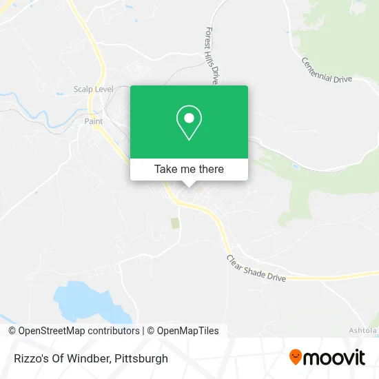 Rizzo's Of Windber map