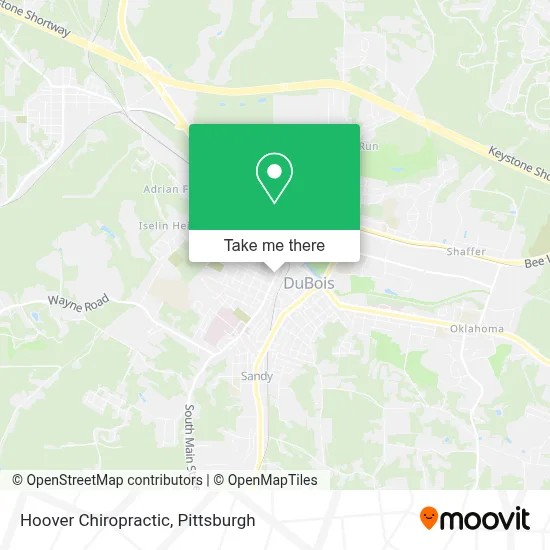 Hoover Chiropractic map