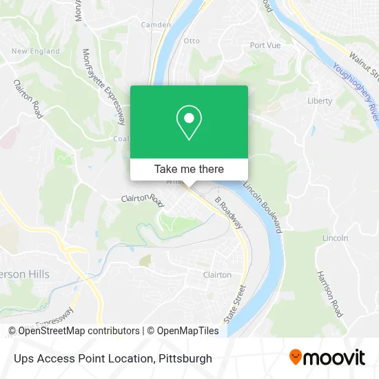 Ups Access Point Location map