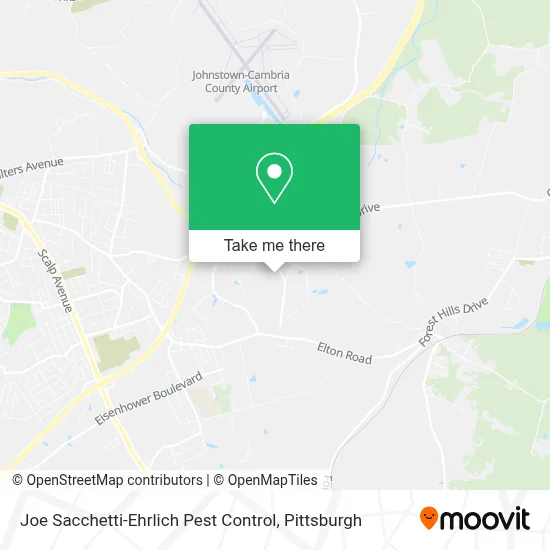 Joe Sacchetti-Ehrlich Pest Control map