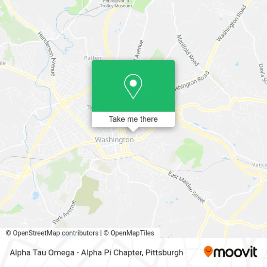 Alpha Tau Omega - Alpha Pi Chapter map