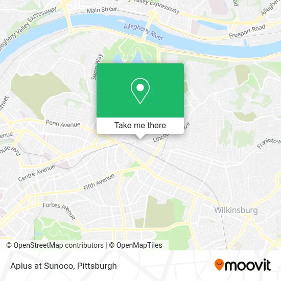 Aplus at Sunoco map