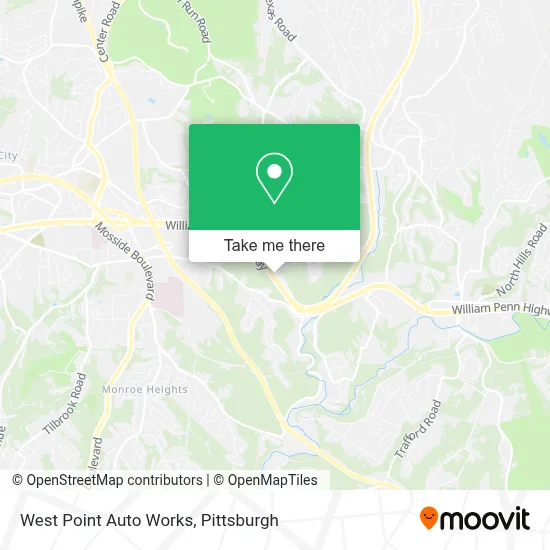 West Point Auto Works map