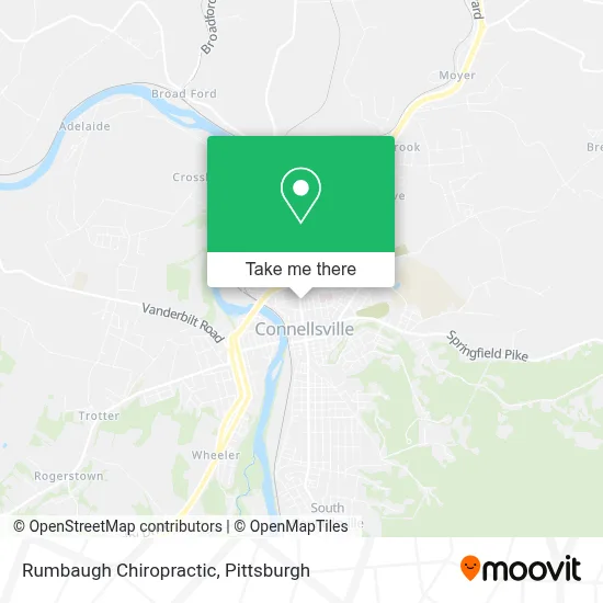 Rumbaugh Chiropractic map