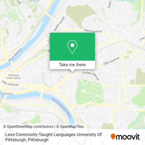 Less-Commonly-Taught Languages University Of Pittsburgh map