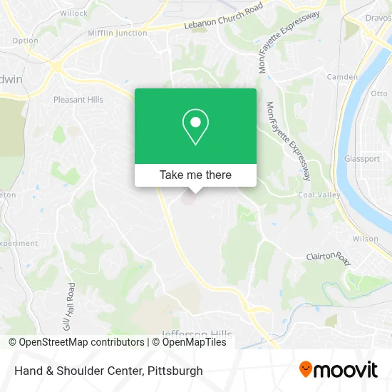Hand & Shoulder Center map