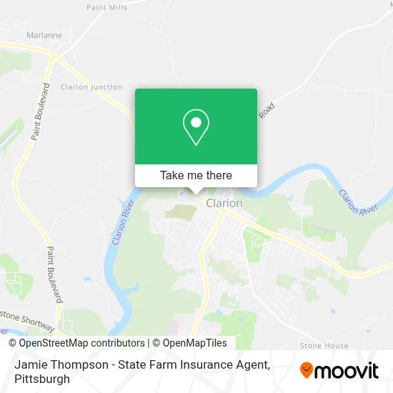 Jamie Thompson - State Farm Insurance Agent map