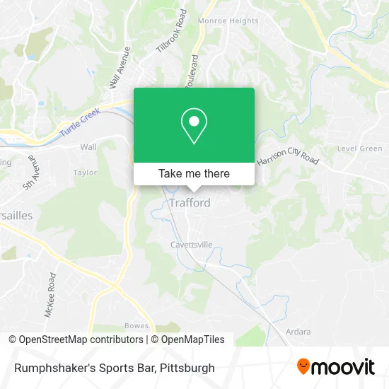 Rumphshaker's Sports Bar map