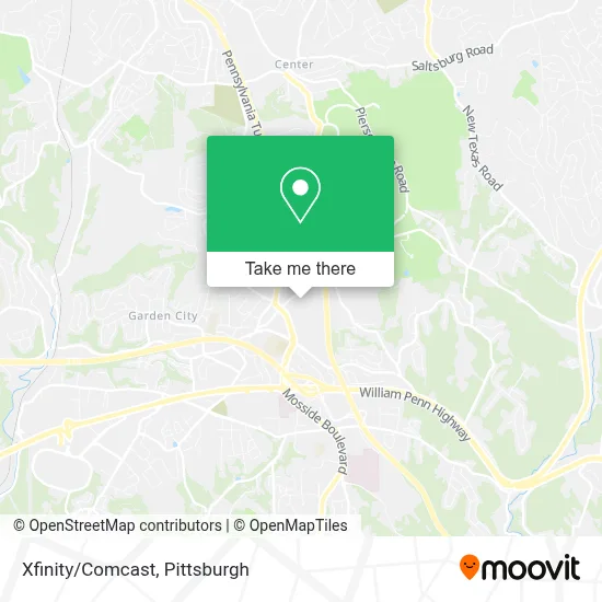 Xfinity/Comcast map