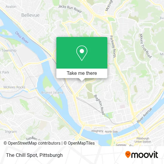 The Chill Spot map