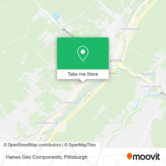 Hanes Geo Components map