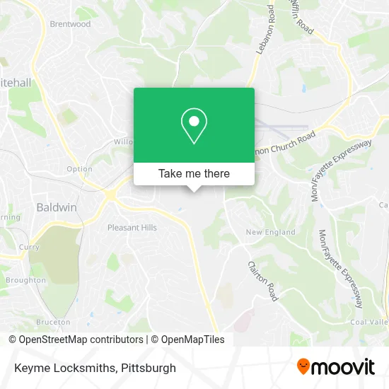 Keyme Locksmiths map