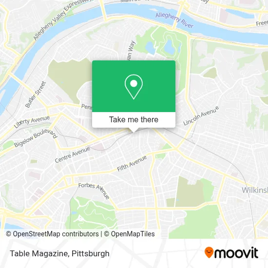 Table Magazine map