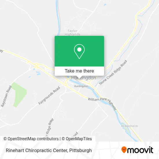 Rinehart Chiropractic Center map