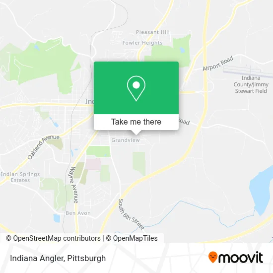 Indiana Angler map