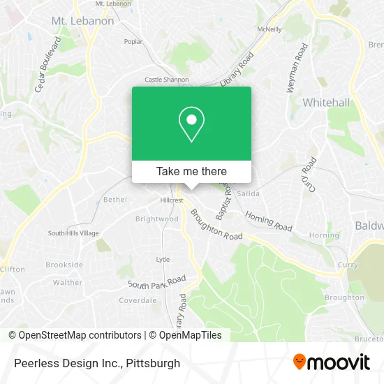 Peerless Design Inc. map