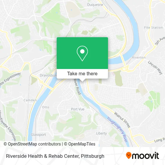 Riverside Health & Rehab Center map