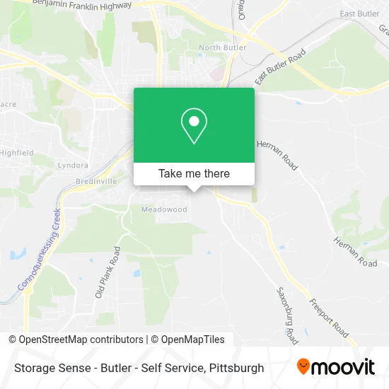 Storage Sense - Butler - Self Service map