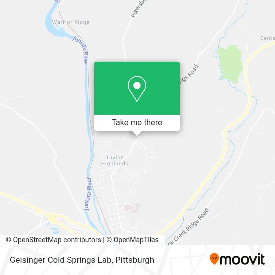 Geisinger Cold Springs Lab map