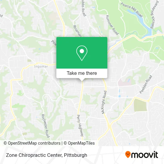 Zone Chiropractic Center map