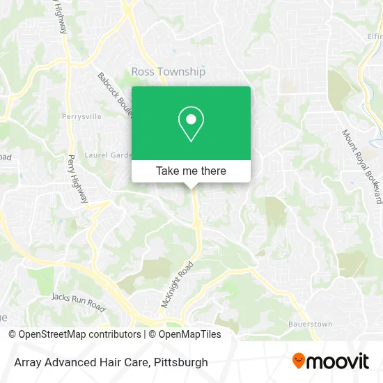 Array Advanced Hair Care map