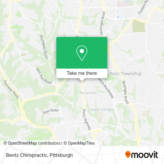 Bentz Chiropractic map