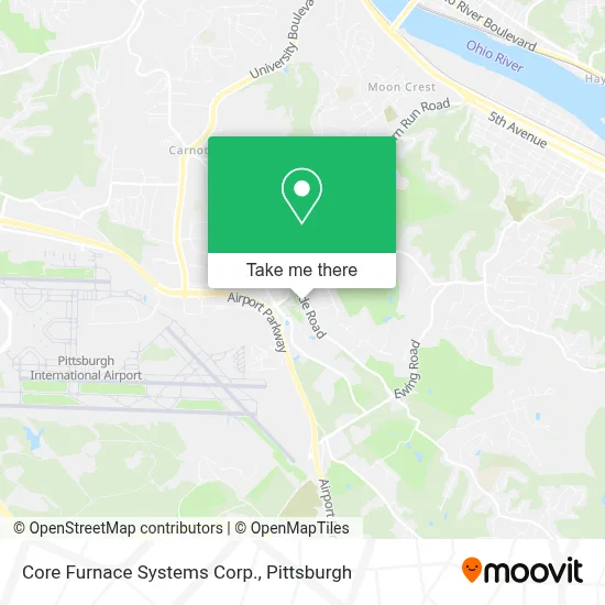 Core Furnace Systems Corp. map