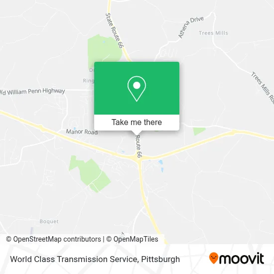 World Class Transmission Service map