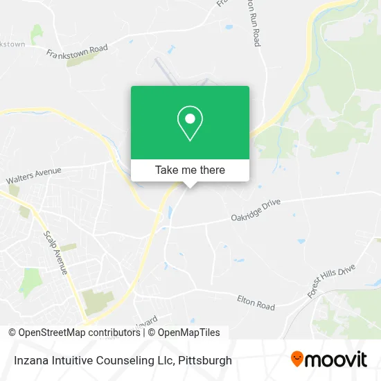 Inzana Intuitive Counseling Llc map