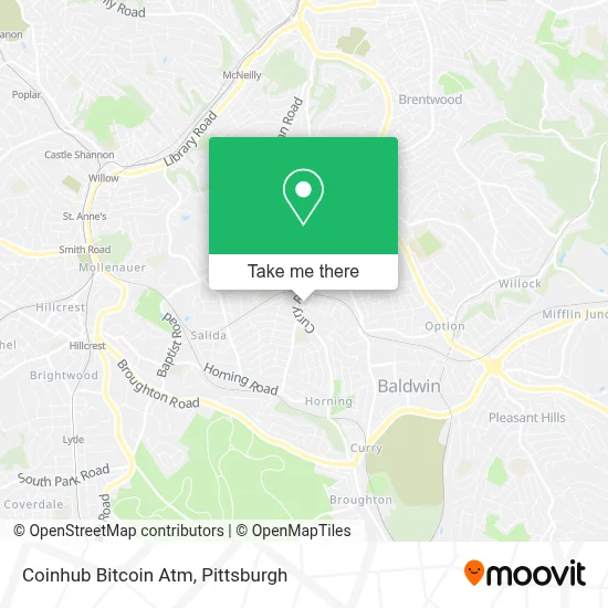 Coinhub Bitcoin Atm map