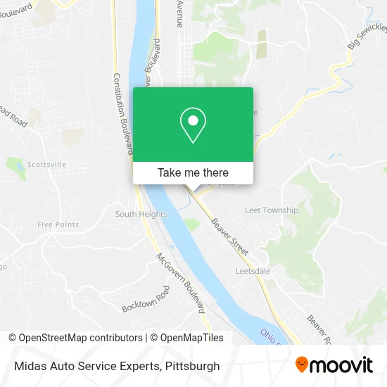 Midas Auto Service Experts map