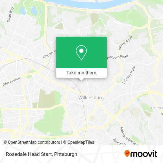 Rosedale Head Start map