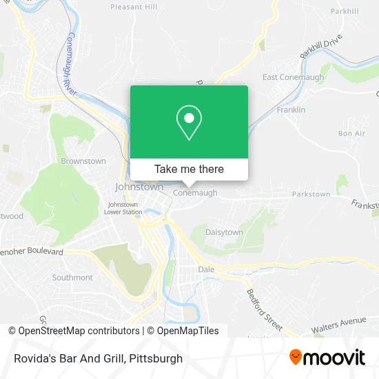Rovida's Bar And Grill map
