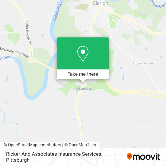 Ricker And Associates Insurance Services map