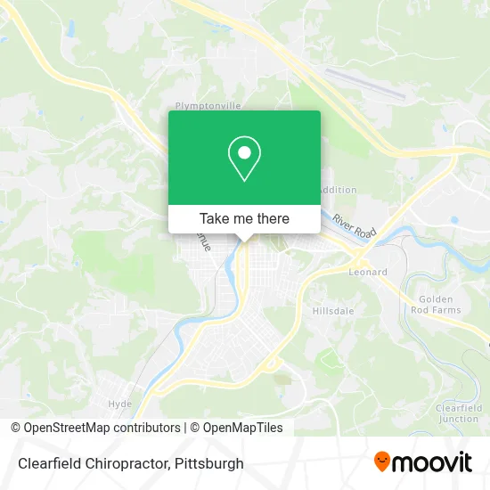 Clearfield Chiropractor map