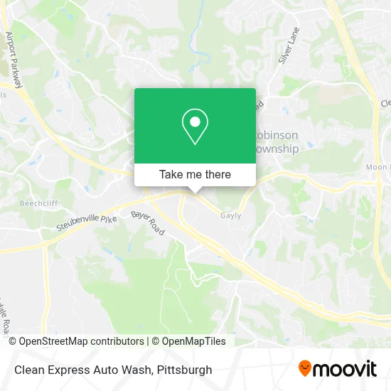Clean Express Auto Wash map