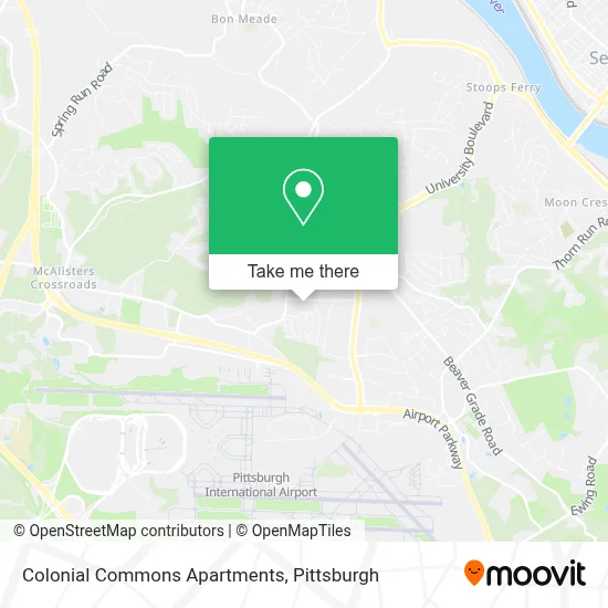 Colonial Commons Apartments map
