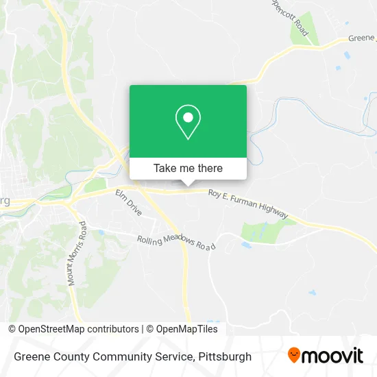 Greene County Community Service map