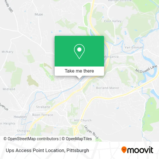 Ups Access Point Location map