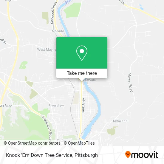 Knock 'Em Down Tree Service map