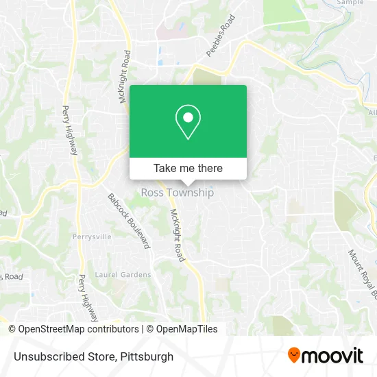 Unsubscribed Store map