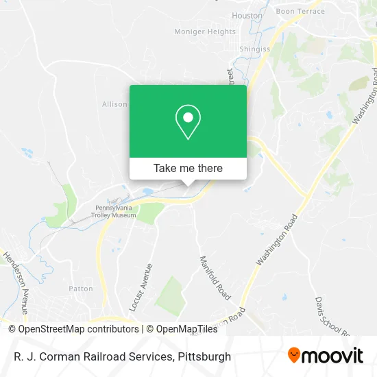 R. J. Corman Railroad Services map