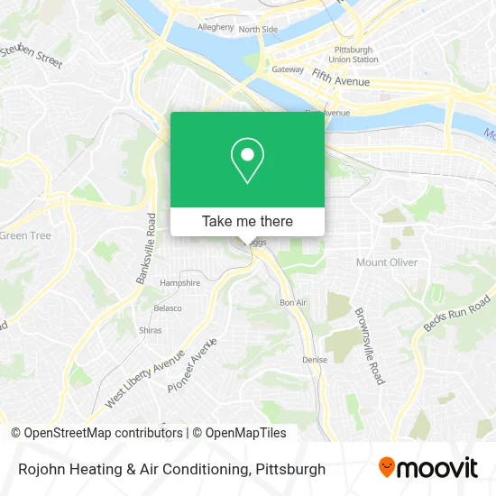 Rojohn Heating & Air Conditioning map