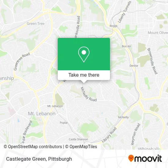 Castlegate Green map