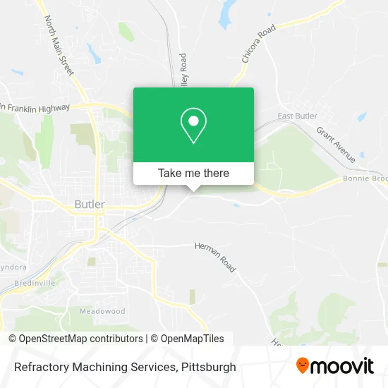 Refractory Machining Services map