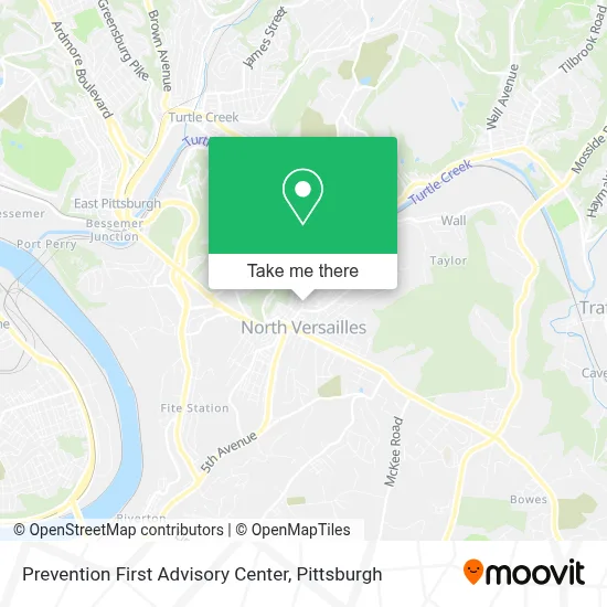 Prevention First Advisory Center map