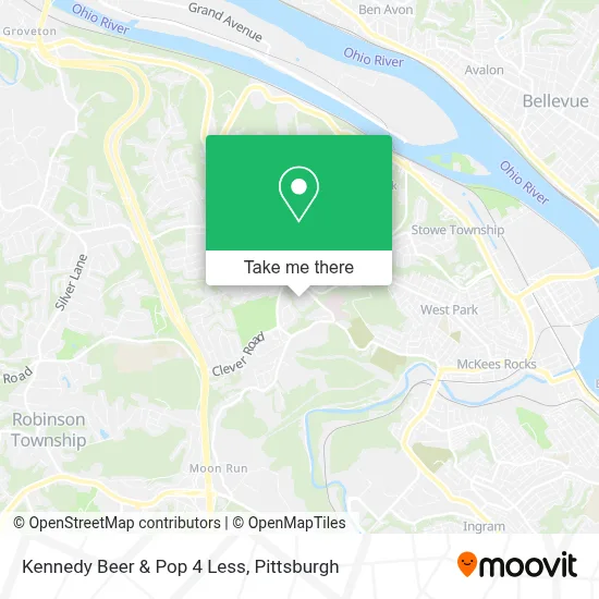 Kennedy Beer & Pop 4 Less map