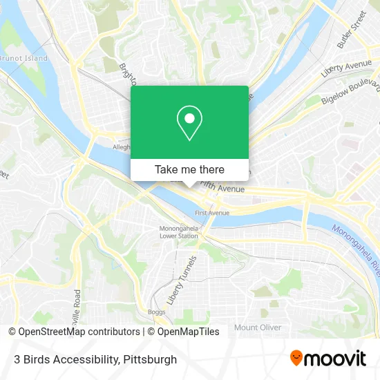 3 Birds Accessibility map