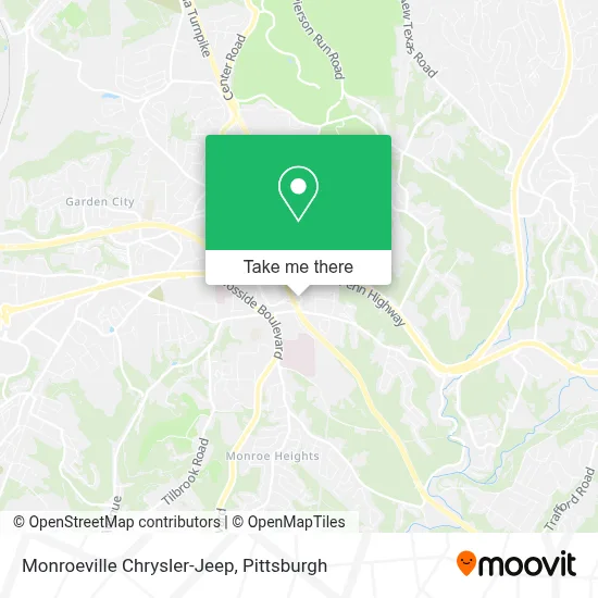 Monroeville Chrysler-Jeep map