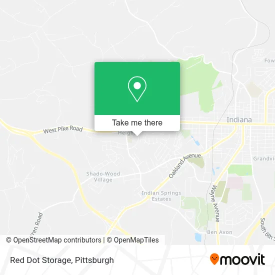 Red Dot Storage map